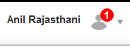 Request for review notification in profile