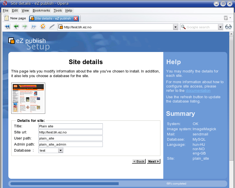 Setup wizard - step 9