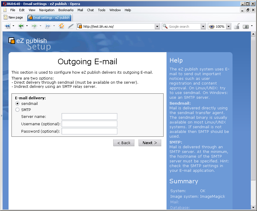 Setup wizard - step 3