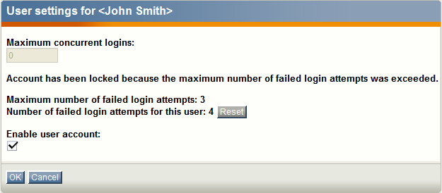 Unlocking user accounts